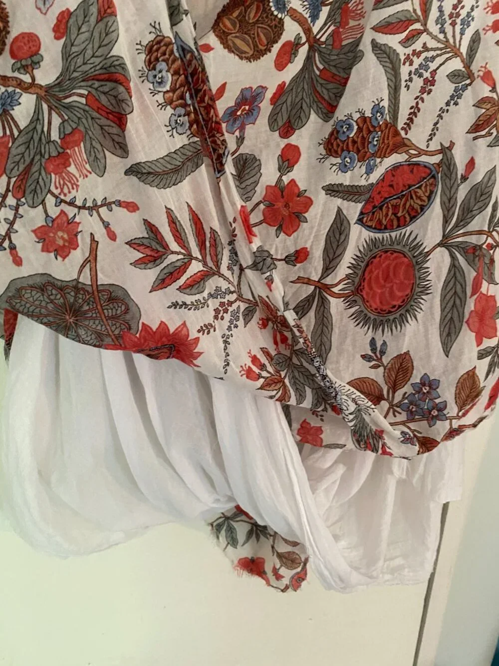 Vivienne Westwood Anglomania Blouse & Skirt Set in Botanical Poppy Print - Picture 11 of 13